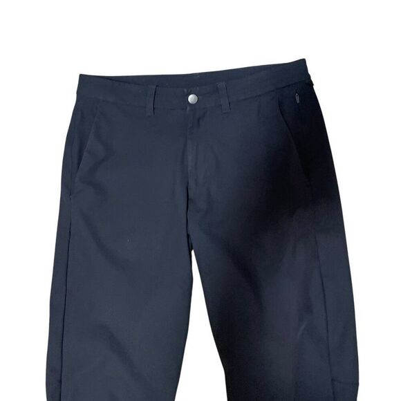 Lululemon Men’s Pants 32 ABC Slim-Fit 5 Pocket Zip Warpstreme Black - Picture 2 of 7